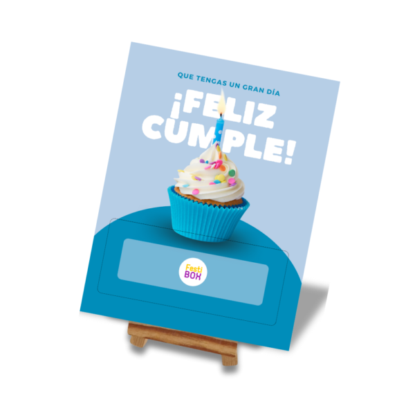 tarjeta cumpleaños para dinero blue